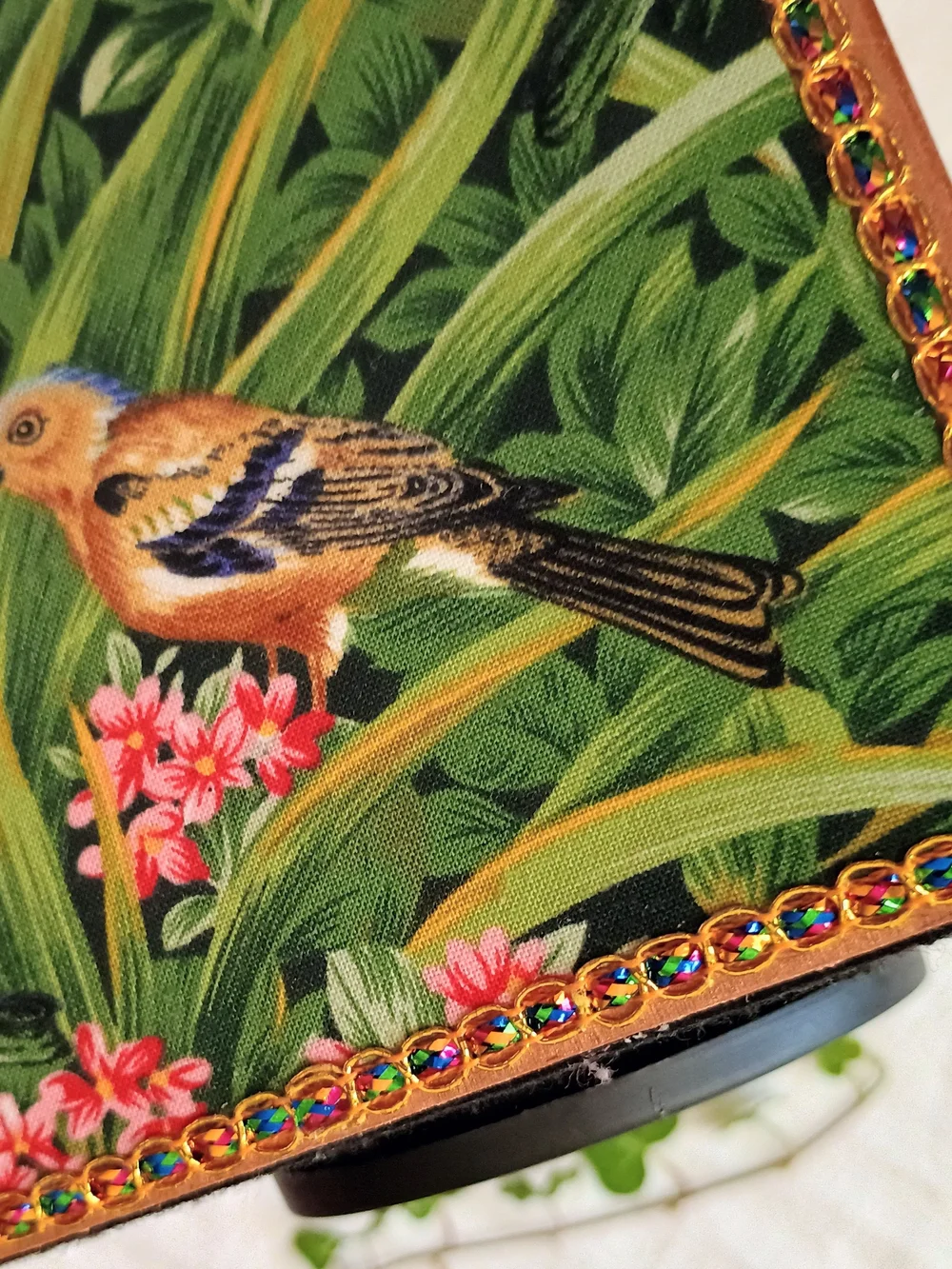 🩵 COTTAGE CORE 🩵 Handmade Wood Organizer W Nature Theme, Lazy Susan, Bird Core